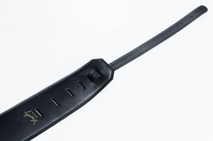 【new】Moody Straps / 4.0 Inch Black/Black Leather Standard Tail 【GIB Yokohama】