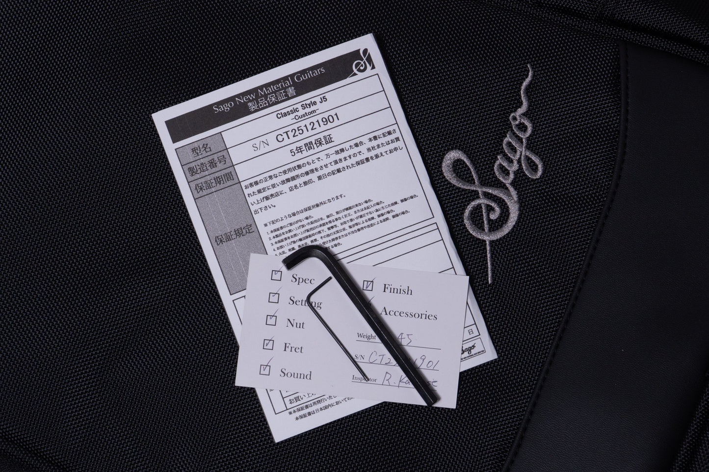 【new】Sago / Classic Style J5 Solid Black 4.485kg #CT25121901【GIB Yokohama】