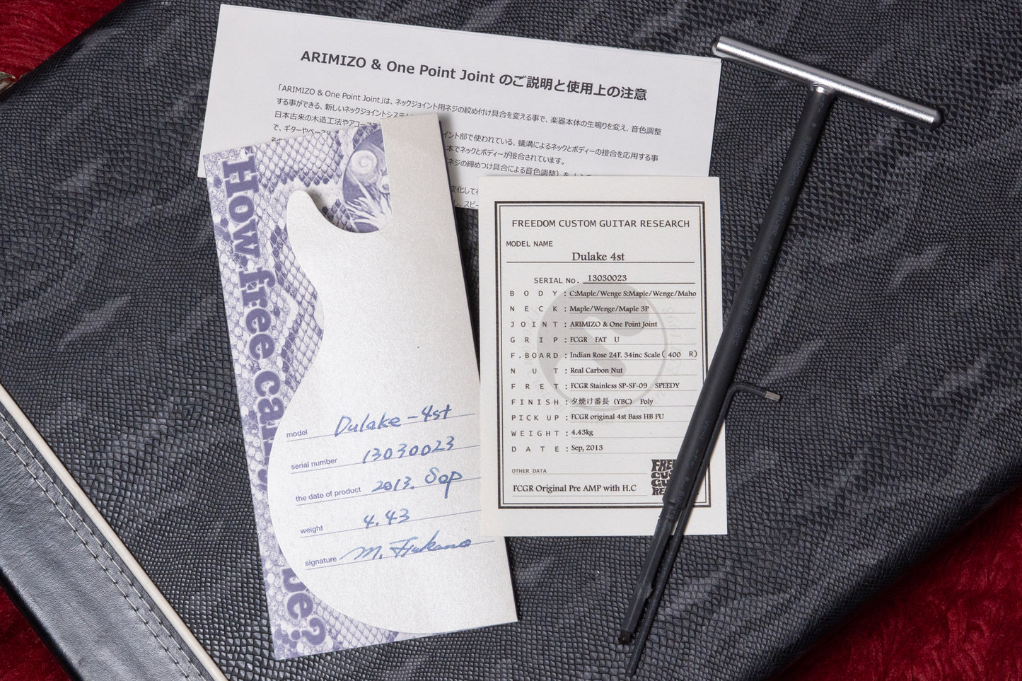 【used】Freedom Custom Guitar Research / Dulake 4st YBC 2013 4.355kg #13030023【GIB Yokohama】