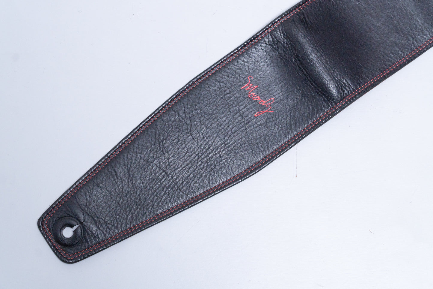 【used】Moody Straps / 4.0 inch Black / Red Leather Standard Tail【GIB Yokohama】