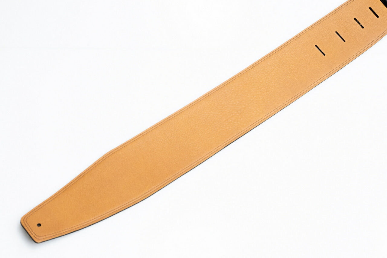 【new】Moody Straps / 4.0 Inch Black/Tobacco Leather Long Tail 【GIB Yokohama】