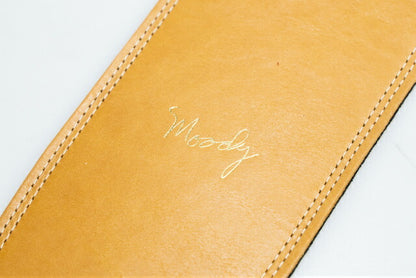 【new】Moody Straps / 4.0 Inch Camel/Cream Suede Long Tail 【GIB Yokohama】