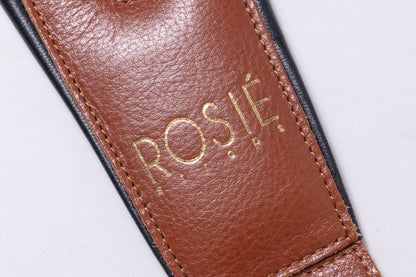 【used】ROSIÉ / ROSIE straps Brown with Black Details 3.0inch【GIB Yokohama】