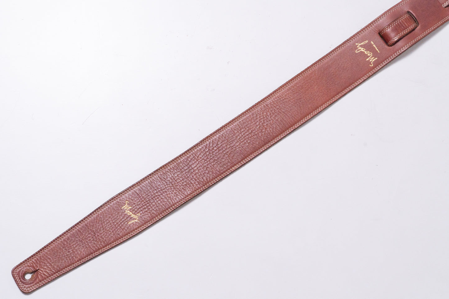 【used】Moody Straps / 2.5Inch Amber/Cream Leather Standard Tail【GIB Yokohama】