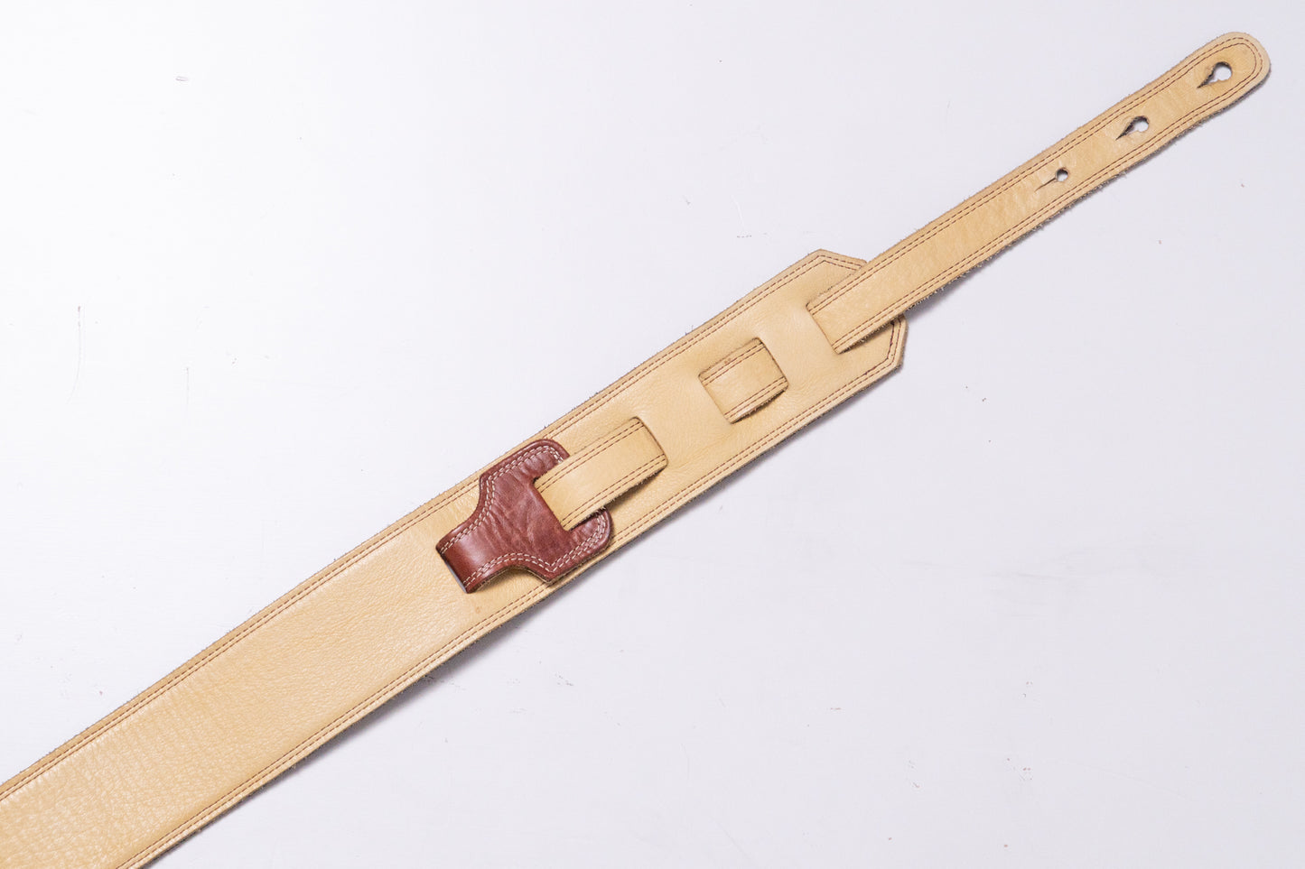 【used】Moody Straps / 2.5Inch Amber/Cream Leather Standard Tail【GIB Yokohama】