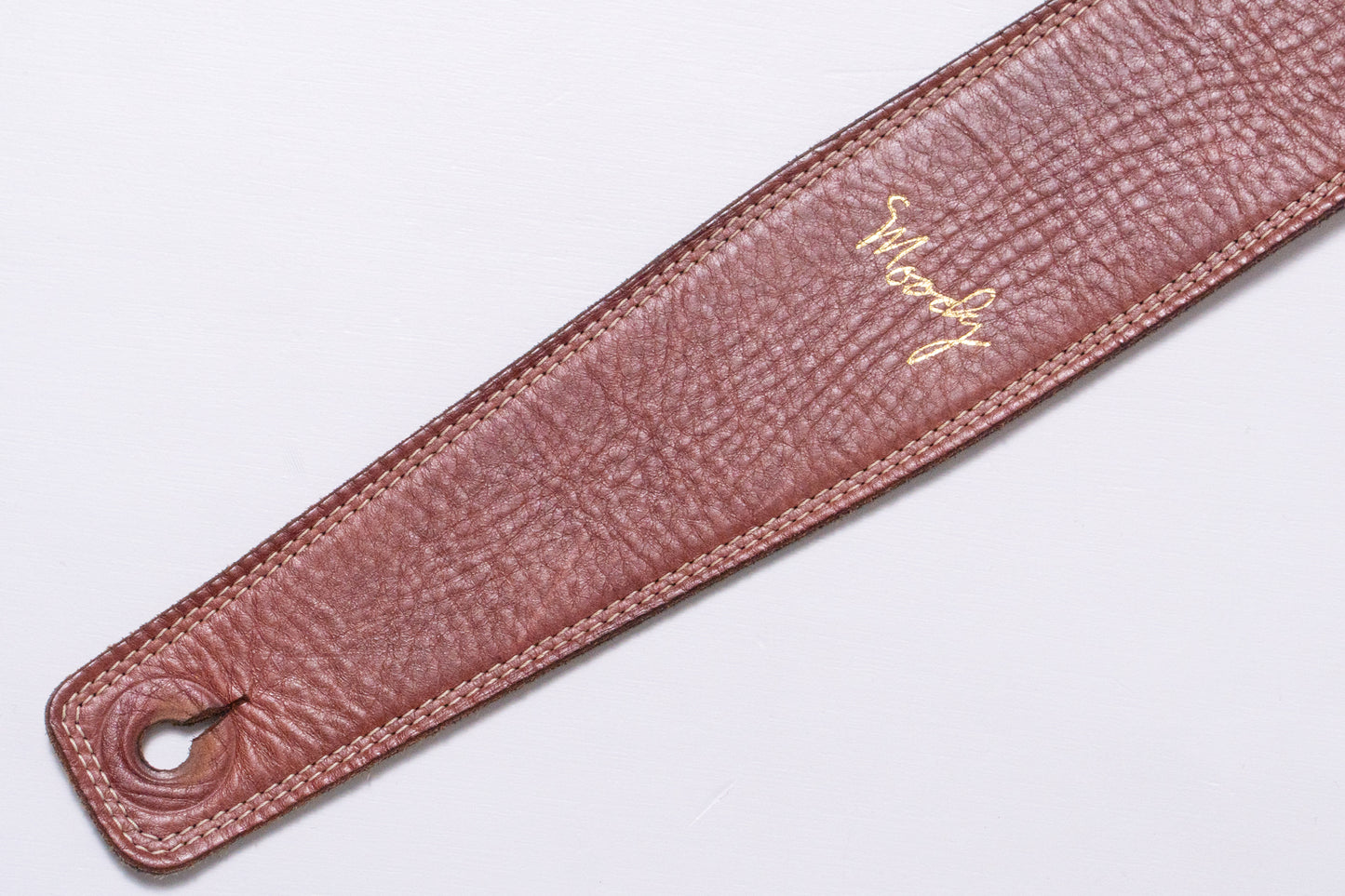 【used】Moody Straps / 2.5Inch Amber/Cream Leather Standard Tail【GIB Yokohama】