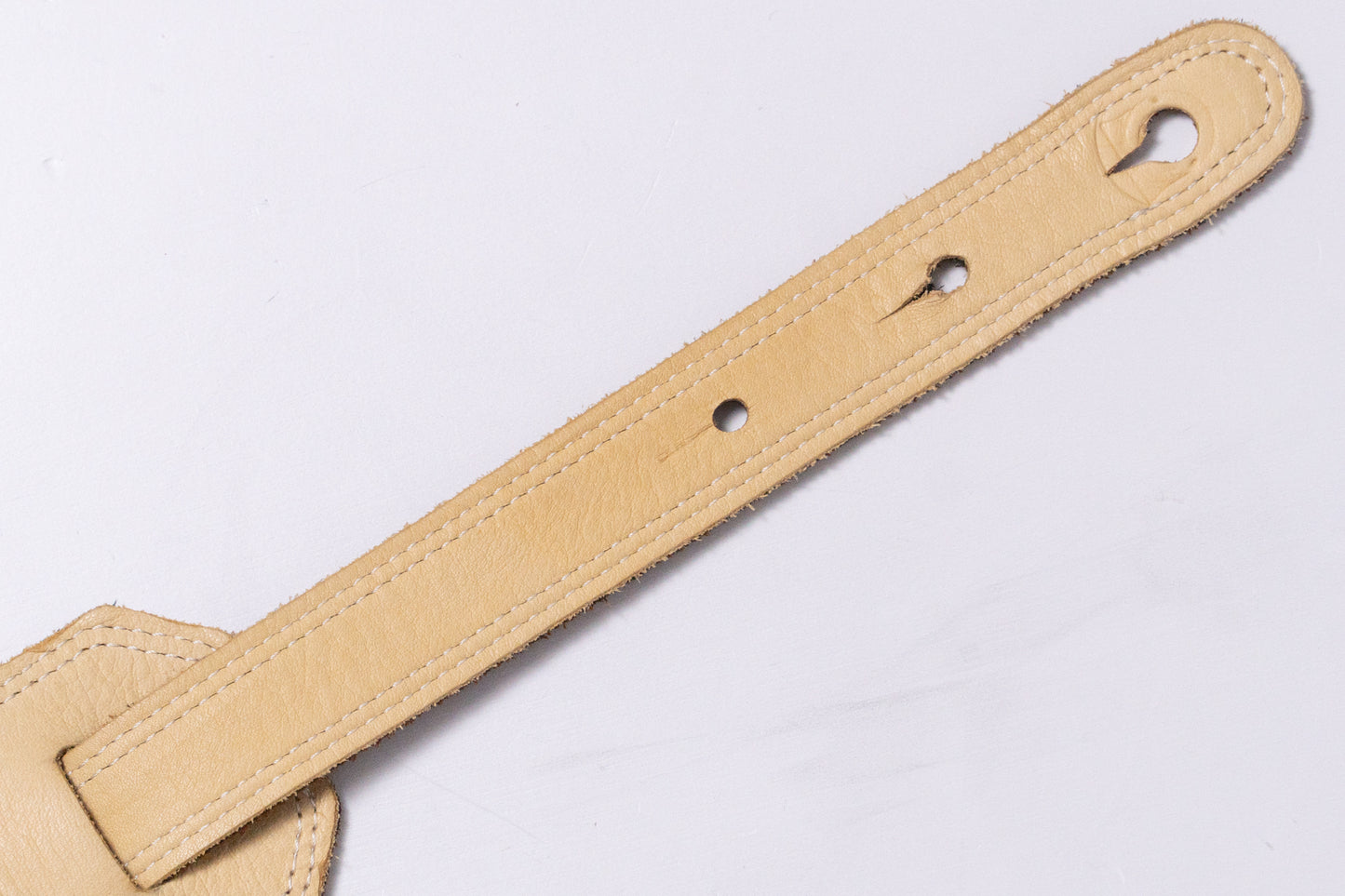 【used】Moody Straps / 2.5Inch Western Brown/Cream Leather Standard Tail【GIB Yokohama】