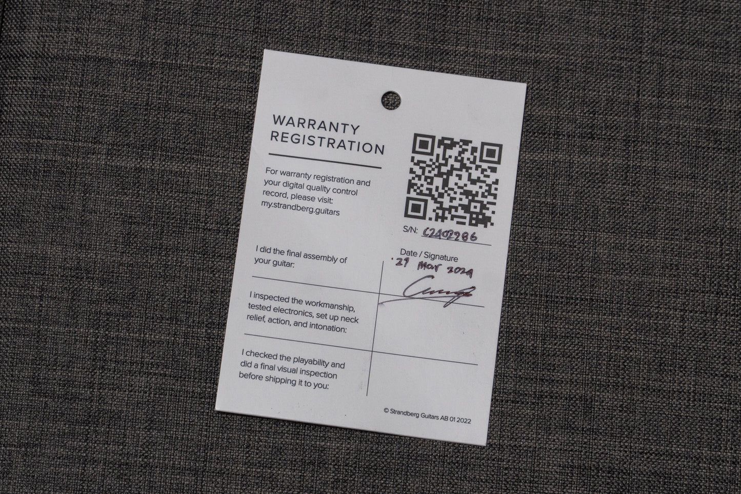【used】Strandberg / Boden Bass Standard 5 Charcoal 2024 2.880kg #C2402286【GIB Yokohama】