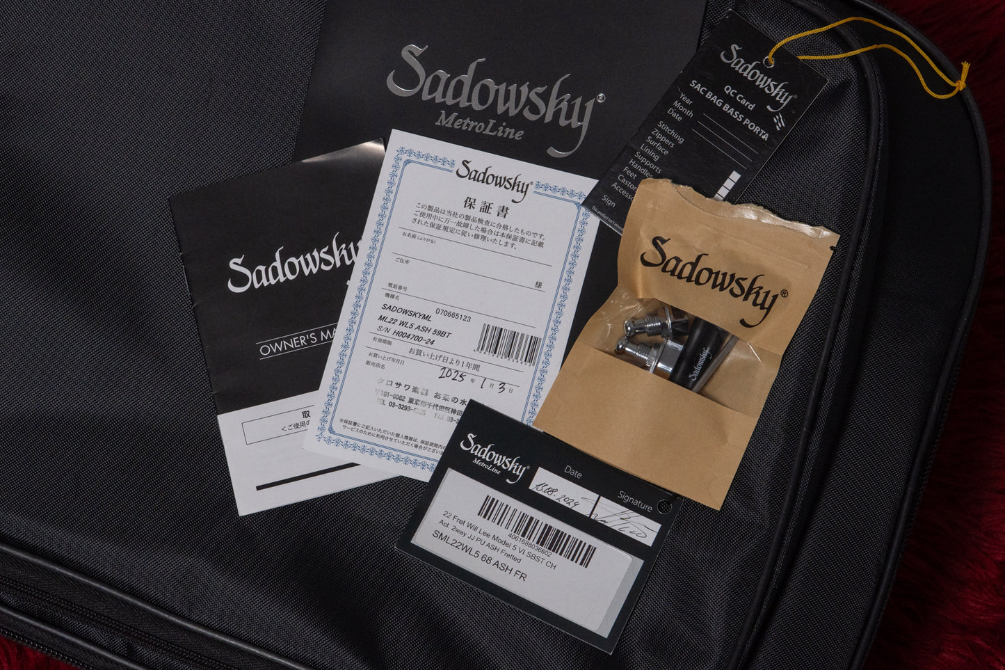【used】Sadowsky / ML22 WL5 ASH 59 Burst 2024 3.770kg #SML H004700-24【GIB Yokohama】