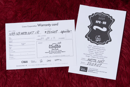 【used】Crews Maniac Sound / NPB-HB Matte NAT/R 3.695kg #250407【GIB Yokohama】