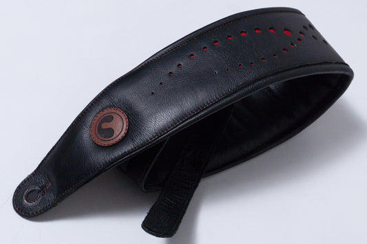 【used】ERGOSTRAPS / Padded Galaxy Black / Red details 4 ''' GX403-bk-rd regular【GIB Yokohama】