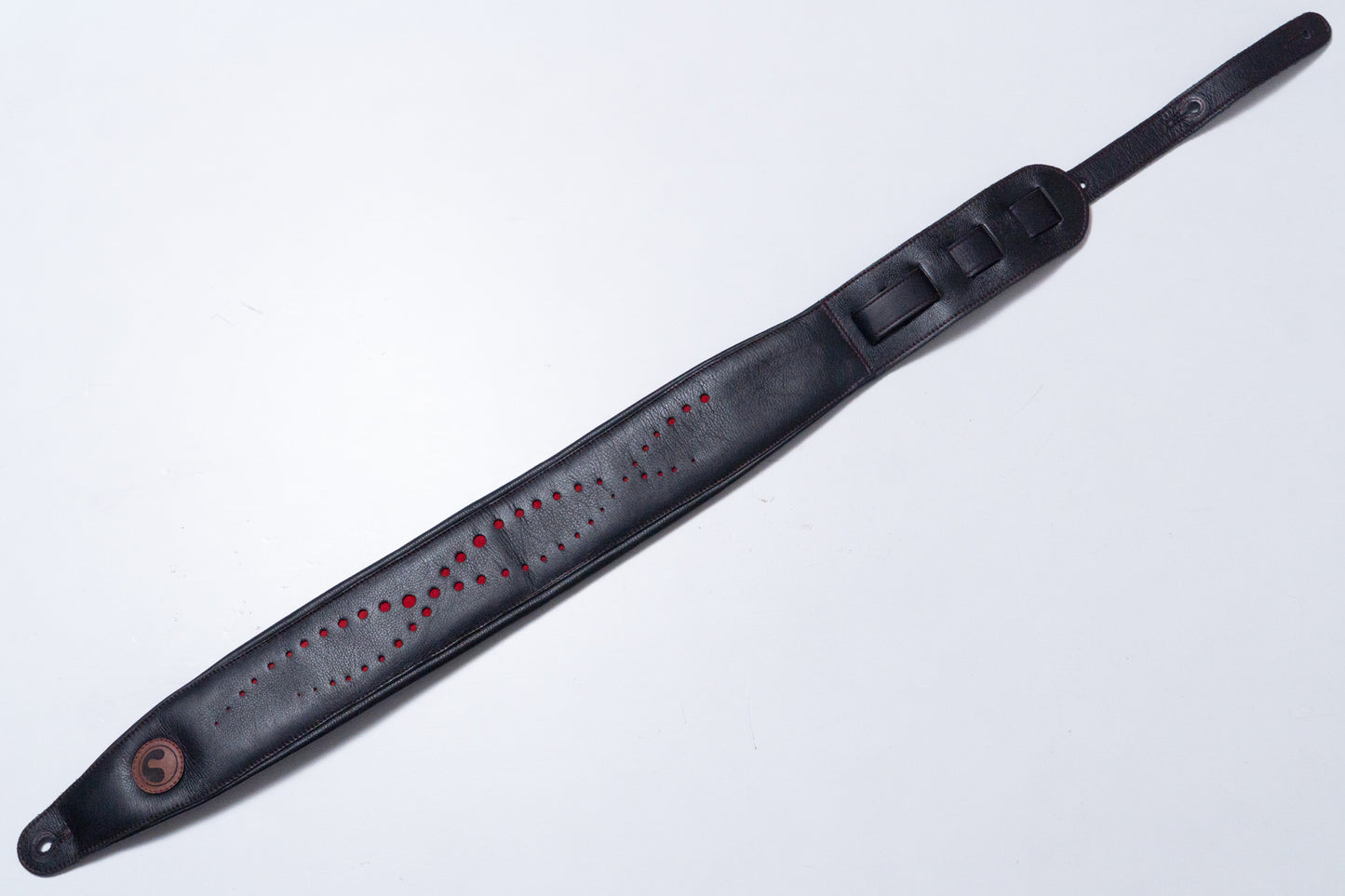 【used】ERGOSTRAPS / Padded Galaxy Black / Red details 4 ''' GX403-bk-rd regular【GIB Yokohama】