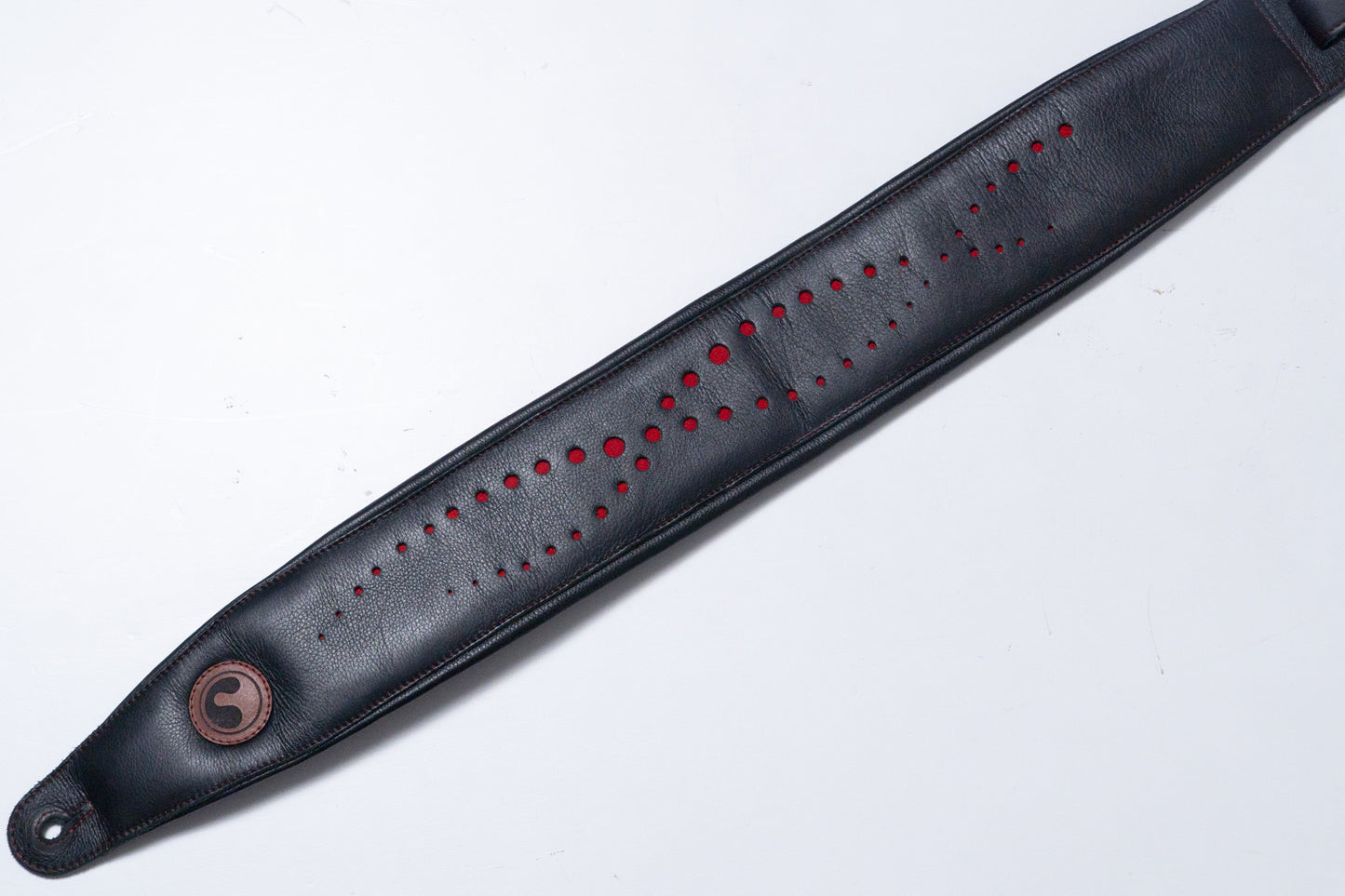 【used】ERGOSTRAPS / Padded Galaxy Black / Red details 4 ''' GX403-bk-rd regular【GIB Yokohama】