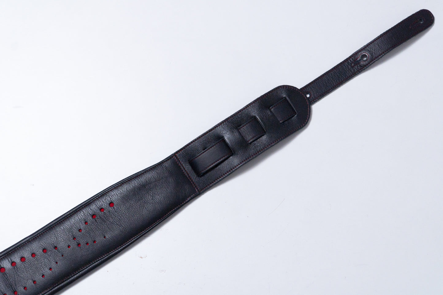 【used】ERGOSTRAPS / Padded Galaxy Black / Red details 4 ''' GX403-bk-rd regular【GIB Yokohama】