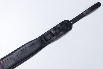 【used】ERGOSTRAPS / Padded Galaxy Black / Red details 4 ''' GX403-bk-rd regular【GIB Yokohama】