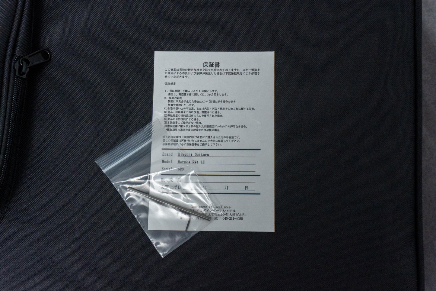 【new】Kikuchi Guitars / Hermes RV4 LE Trans Sonic Blue 3.670kg #623【GIB Hyogo】【Plek-adjusted】