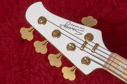 【new】Swing Guitars / Jazz Deluxe 5 White w Gold HW and Pearl Block Inlay 4.675kg #25080009【GIB Yokohama】
