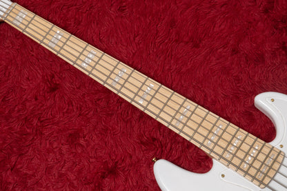 【new】Swing Guitars / Jazz Deluxe 5 White w Gold HW and Pearl Block Inlay 4.675kg #25080009【GIB Yokohama】