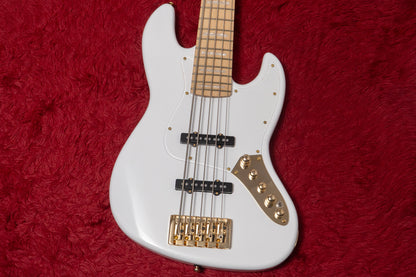 【new】Swing Guitars / Jazz Deluxe 5 White w Gold HW and Pearl Block Inlay 4.675kg #25080009【GIB Yokohama】