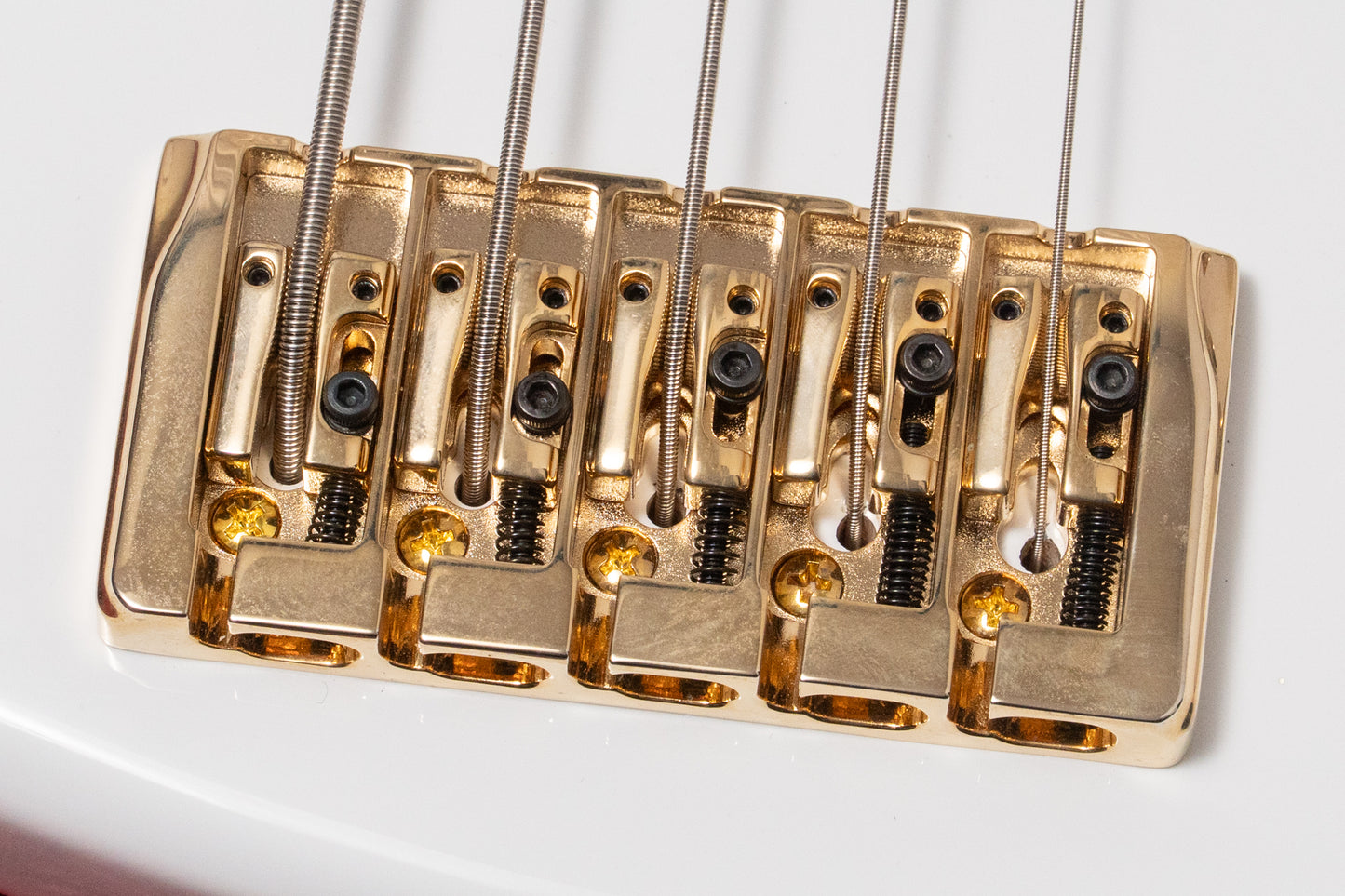 【new】Swing Guitars / Jazz Deluxe 5 White w Gold HW and Pearl Block Inlay 4.675kg #25080009【GIB Yokohama】