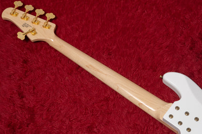【new】Swing Guitars / Jazz Deluxe 5 White w Gold HW and Pearl Block Inlay 4.675kg #25080009【GIB Yokohama】