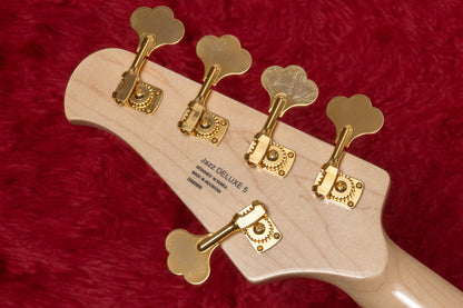 【new】Swing Guitars / Jazz Deluxe 5 White w Gold HW and Pearl Block Inlay 4.675kg #25080009【GIB Yokohama】
