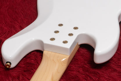【new】Swing Guitars / Jazz Deluxe 5 White w Gold HW and Pearl Block Inlay 4.675kg #25080009【GIB Yokohama】