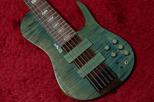 【new】D'Mark Guitars / OMEGA 6 Special Reserve Dark Aqua Flame 4.490kg #25A 0010【GIB Yokohama】