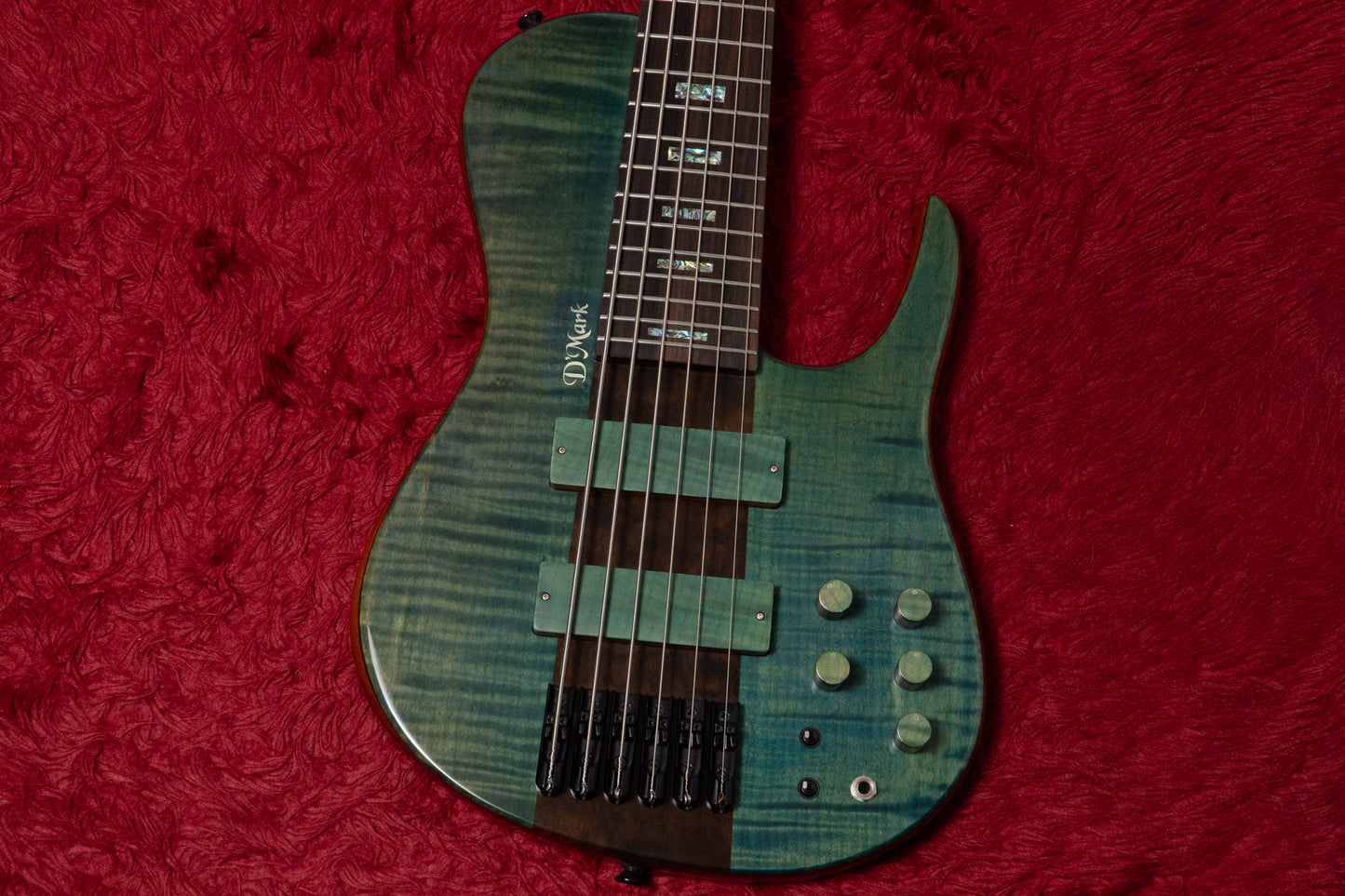 【new】D'Mark Guitars / OMEGA 6 Special Reserve Dark Aqua Flame 4.490kg #25A 0010【GIB Yokohama】