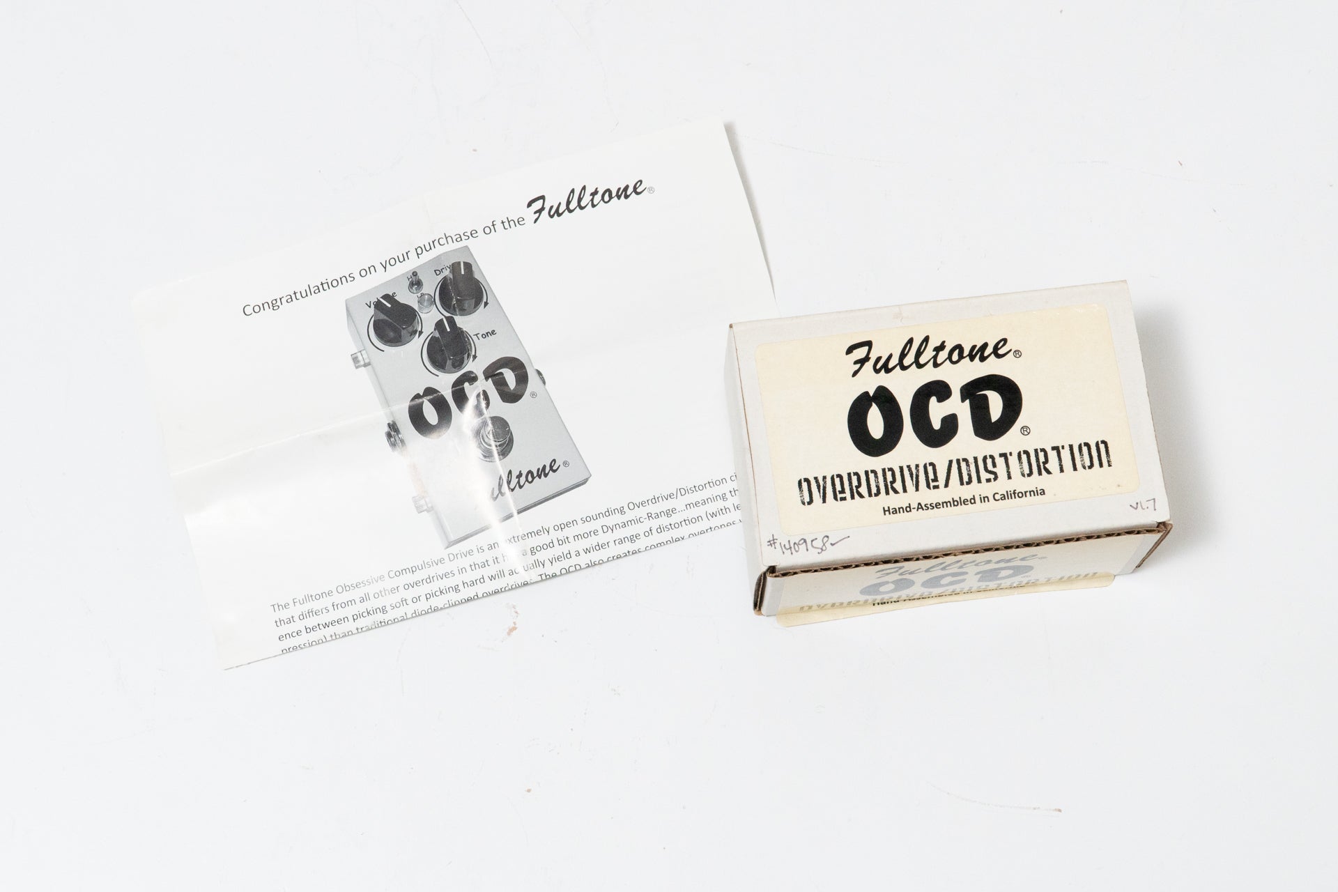 used】Fulltone / OCD Ver.1.7【GIB Yokohama】 – Bass Shop Geek IN Box