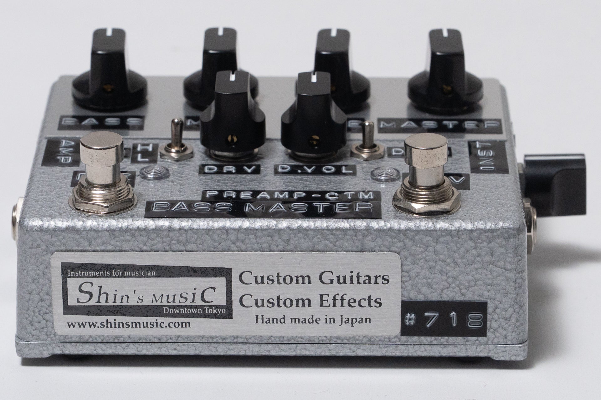 bassmaster pedal used】Shin's Music / Bass Master Preamp-Custom Silver Hammer【GIB Yokoh – Bass Shop Geek IN Box