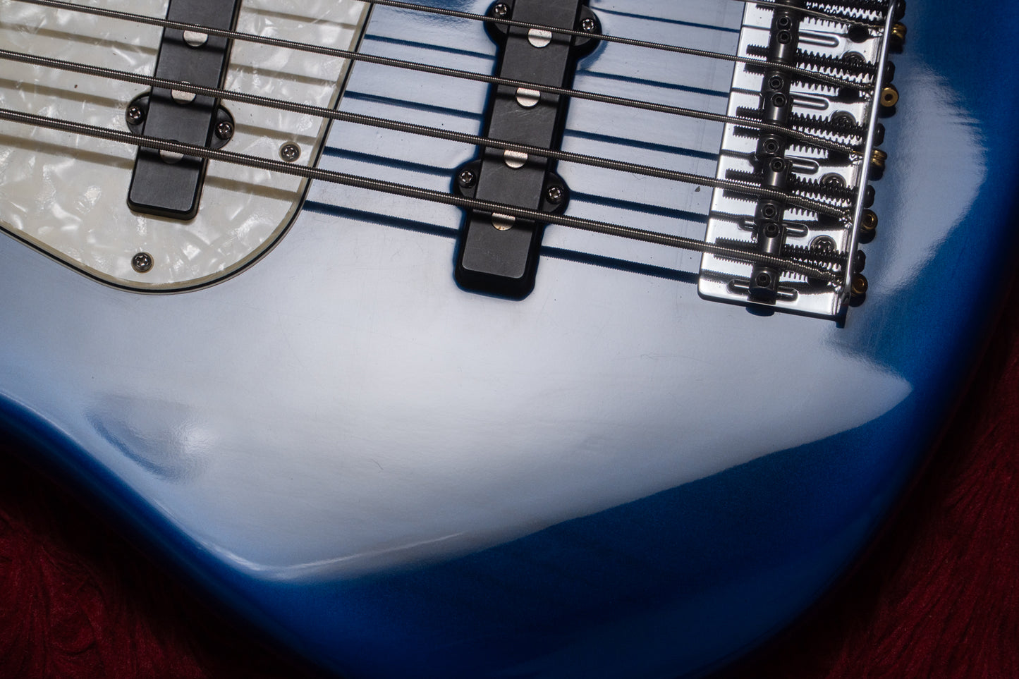 【used】Fender / American Deluxe Jazz Bass V Blue Burst 1996 4.325kg #N6193846【GIB Yokohama】