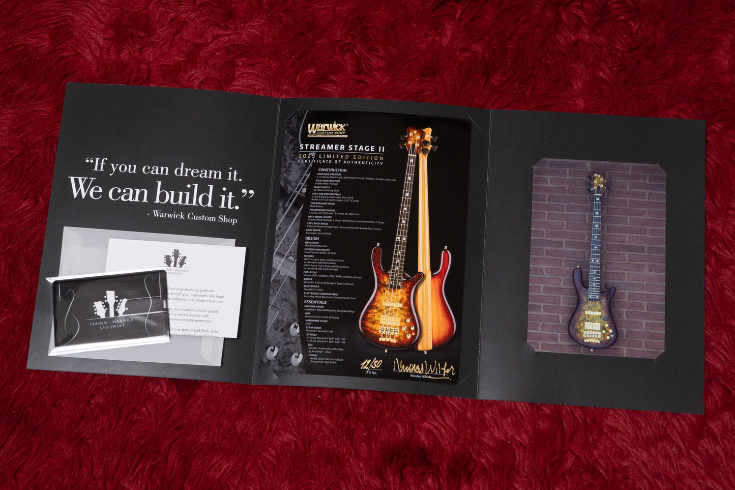 【new】Warwick / Custom Shop Streamer Stage II 5 Limited 2025 Master Reserve Poplar Burl top 4.420kg #M164264-25【GIB Yokohama】