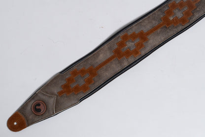 【used】ERGOSTRAPS / Padded Kalfun Cracked Brown / Brown suede details 4"" KF401-cbr-brs regular【GIB Yokohama】