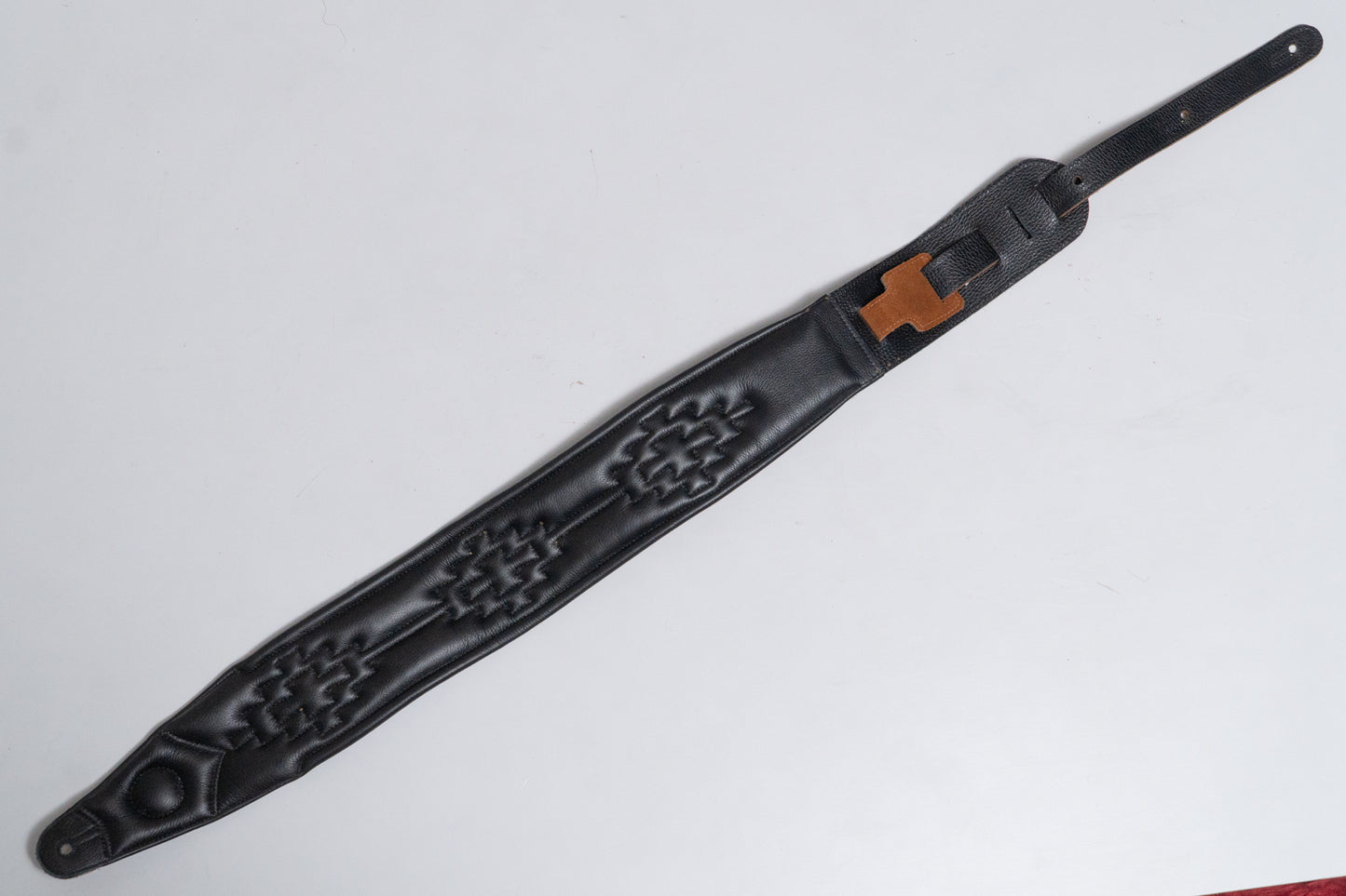 【used】ERGOSTRAPS / Padded Kalfun Cracked Brown / Brown suede details 4"" KF401-cbr-brs regular【GIB Yokohama】