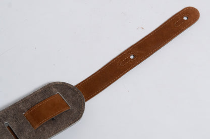 【used】ERGOSTRAPS / Padded Kalfun Cracked Brown / Brown suede details 4"" KF401-cbr-brs regular【GIB Yokohama】