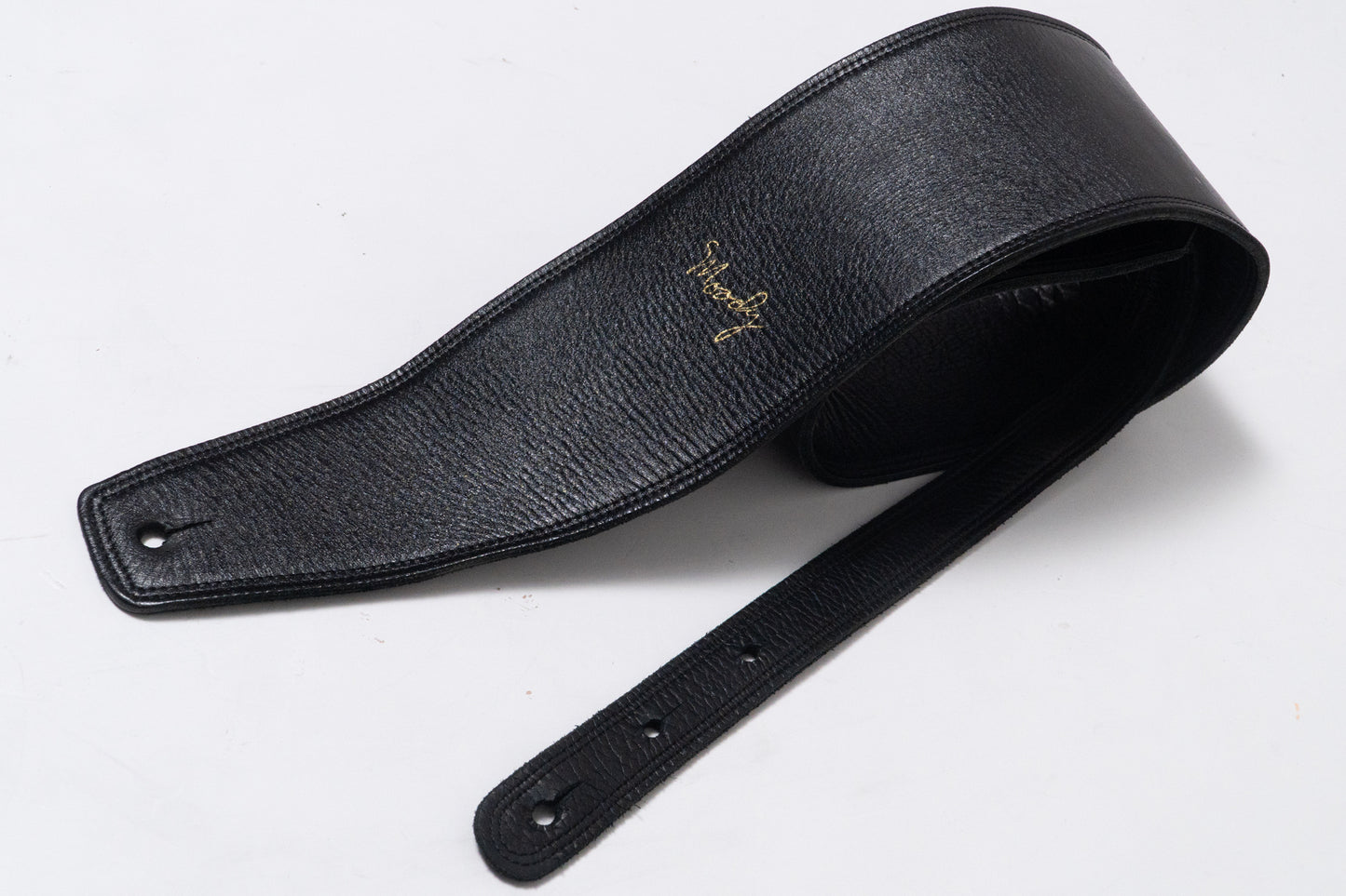 【used】Moody Straps / 4.0 Inch Black /Black Leather Standard Tail【GIB Yokohama】