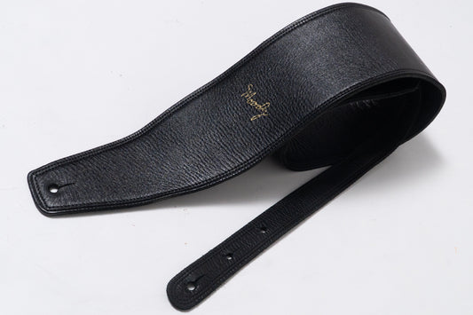 【used】Moody Straps / 4.0 Inch Black /Black Leather Standard Tail【GIB Yokohama】