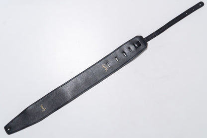 【used】Moody Straps / 4.0 Inch Black /Black Leather Standard Tail【GIB Yokohama】