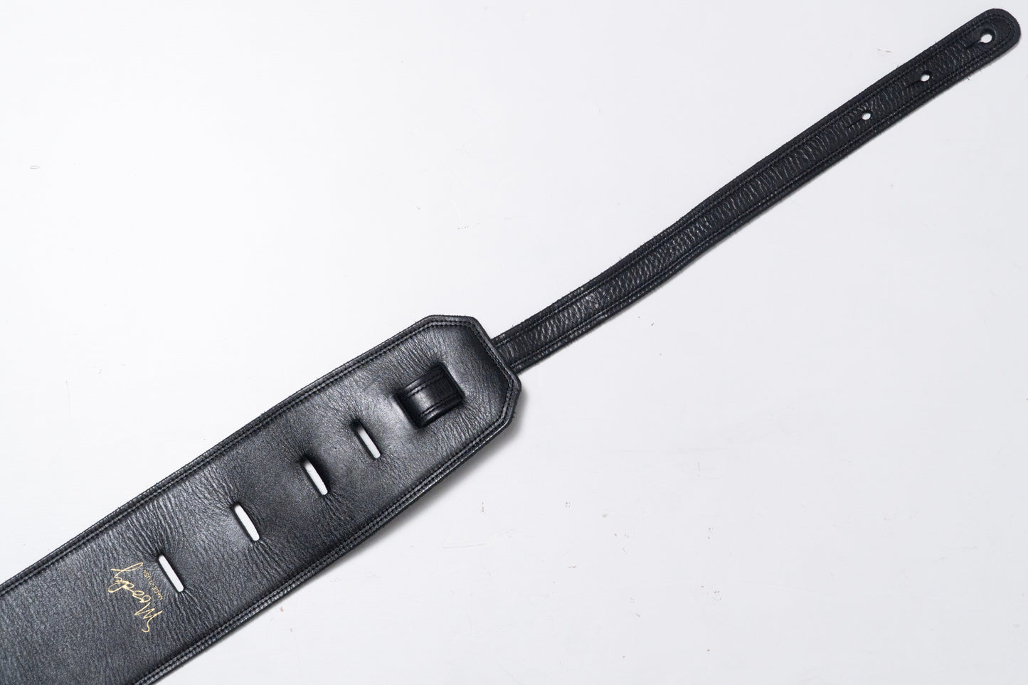 【used】Moody Straps / 4.0 Inch Black /Black Leather Standard Tail【GIB Yokohama】