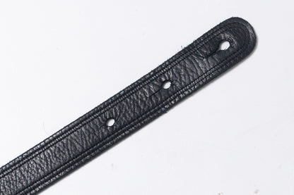 【used】Moody Straps / 4.0 Inch Black /Black Leather Standard Tail【GIB Yokohama】