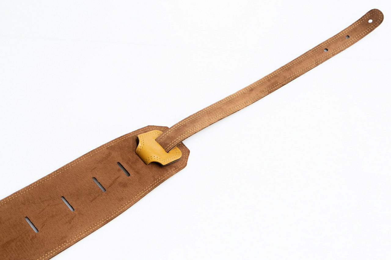 【new】Moody Straps / 4.0 Inch Camel/Tobacco Suede Standard Tail 【GIB Yokohama】