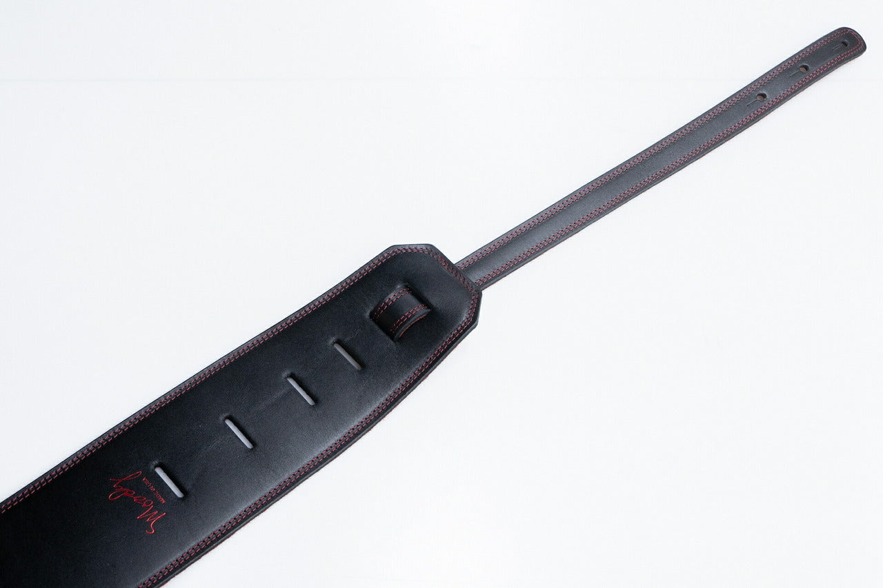 【new】Moody Straps / 4.0 Inch Black/Red Suede Standard Tail【GIB Yokohama】