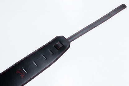 【new】Moody Straps / 4.0 Inch Black/Red Suede Standard Tail【GIB Yokohama】