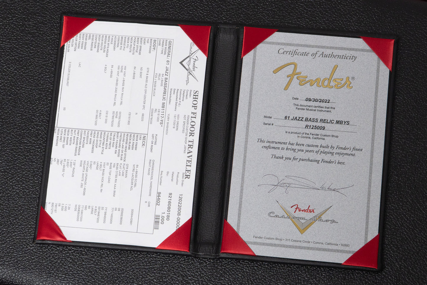 【used】Fender Custom Shop / MBS 1961 Jazz Bass Relic by Yuriy Shishkov 2022 4.050kg #R125009【GIB Yokohama】