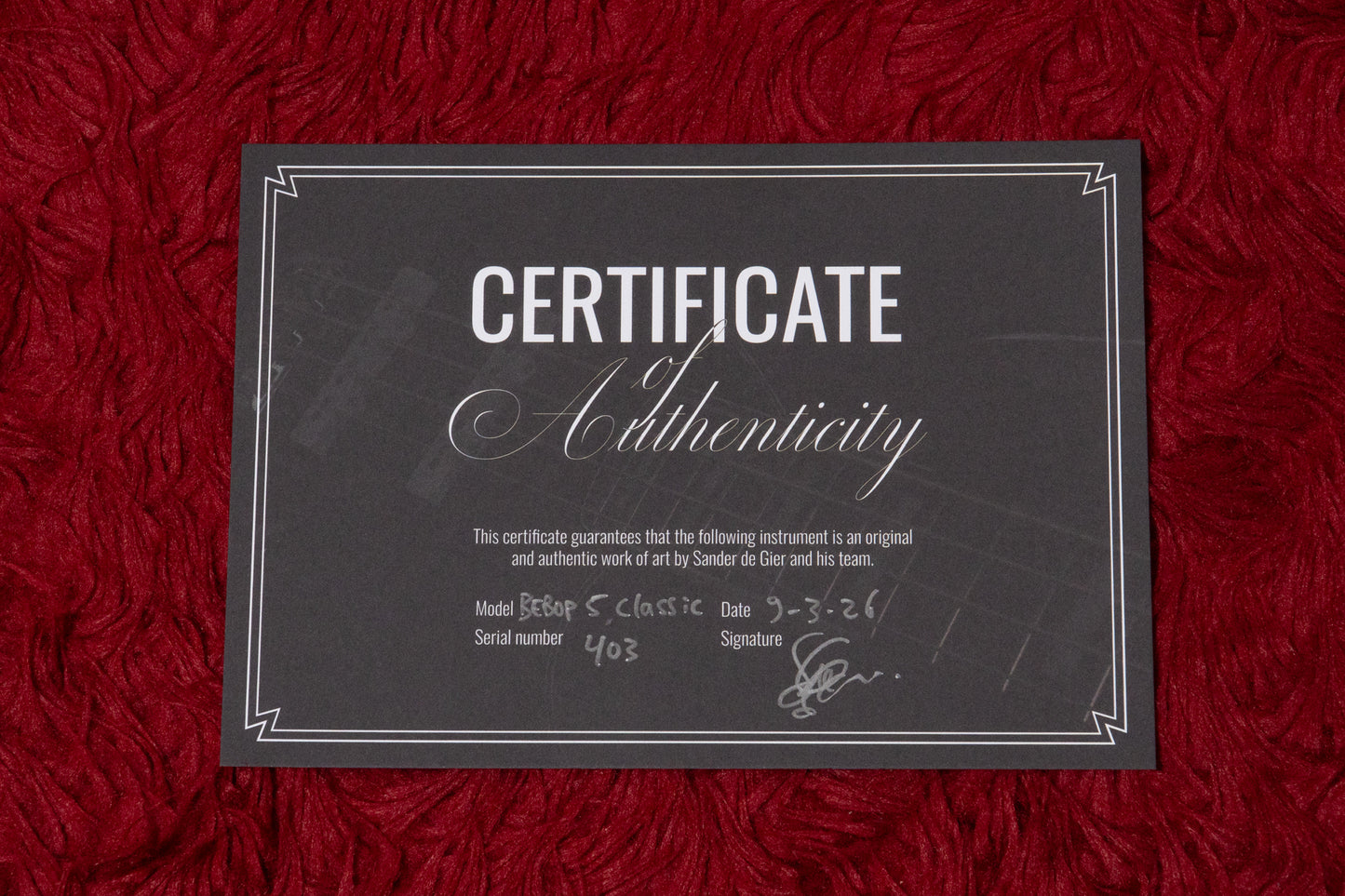 【new】De Gier / Bebop 5 Classic Vintage White 3.855kg #403【GIB Yokohama】