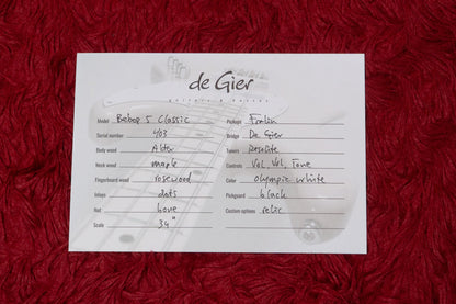 【new】De Gier / Bebop 5 Classic Vintage White 3.855kg #403【GIB Yokohama】