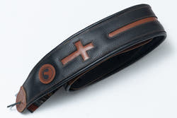 【new】ERGOSTRAPS / Padded CROSS 3"" Black / Brown regular【GIB Yokohama】