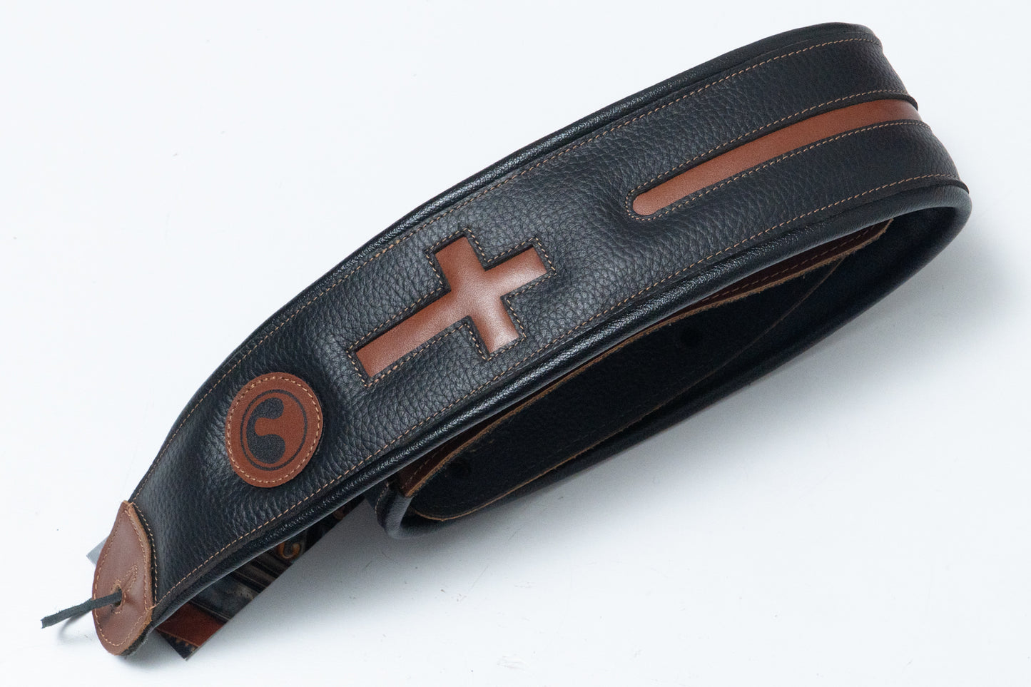 【new】ERGOSTRAPS / Padded CROSS 3"" Black / Brown regular【GIB Yokohama】
