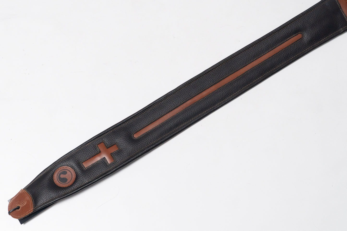 【new】ERGOSTRAPS / Padded CROSS 3"" Black / Brown regular【GIB Yokohama】
